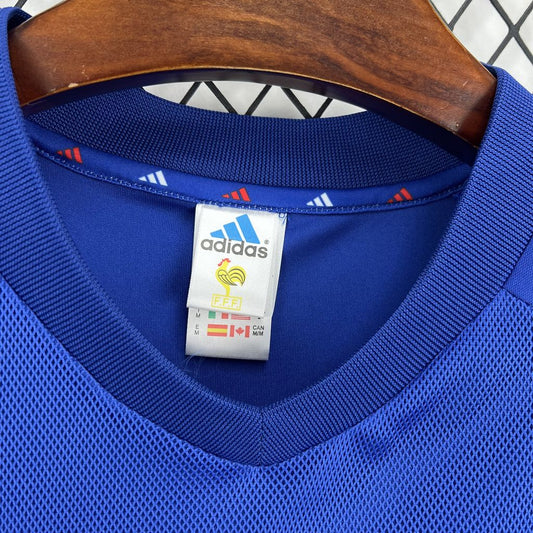 France Home Jersey 2002 Retro Football Kit Soccer Shirt