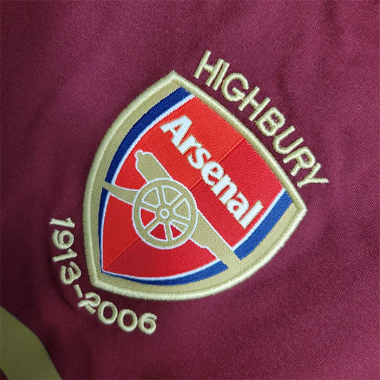 Retro Arsenal Jersey 2005/06 Home Long Sleeves Football Kits Soccer Shirt