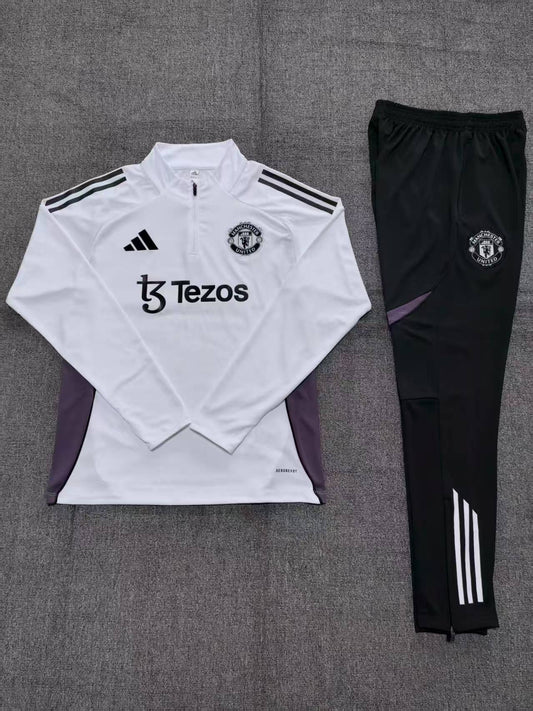 Kids Manchester United Training Tracksuits 25/26 Football Kit Soccer Jersey