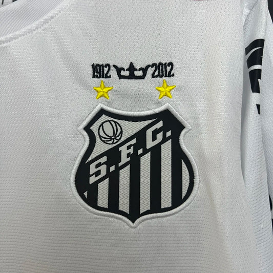 Retro Santos Jersey 12/13 Home Long Sleeves Football Kit Soccer Shirt