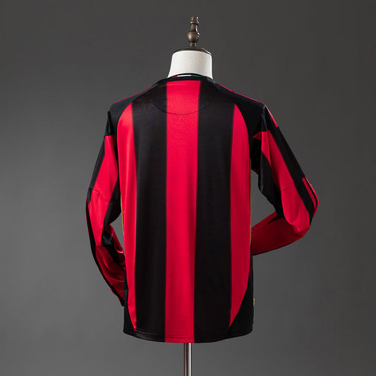AC Milan Jersey 2010-11 Home Retro Kit Long Sleeves