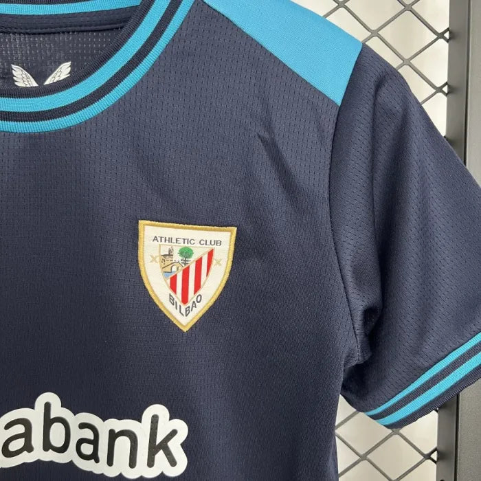 Kids Athletic Bilbao Jersey 25/26 Away Football Kit Soccer Jersey