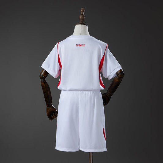 Kids Turkey Home Jersey 2026 World Cup Football Kit Soccer Shirt