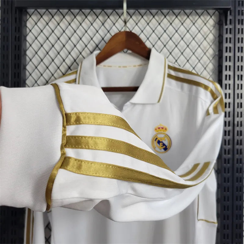 Real Madrid Jersey Home Kit 2011 2012 Retro Long Sleeves