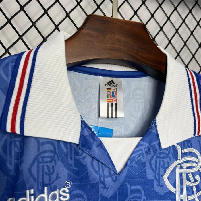 Retro Rangers Home Kit 1996 1997 Football Jersey