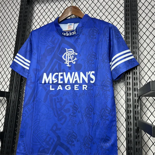 Retro Rangers Home Kit 1994 1996 Football Jersey