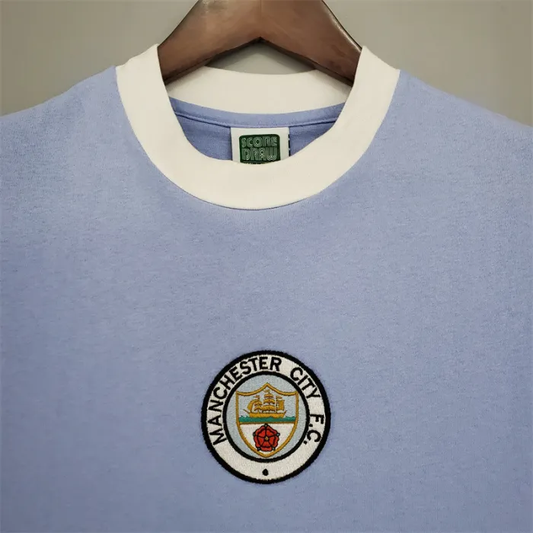 Manchester City Jersey Home Kit 1972 Retro Football Team Soccer Shirt
