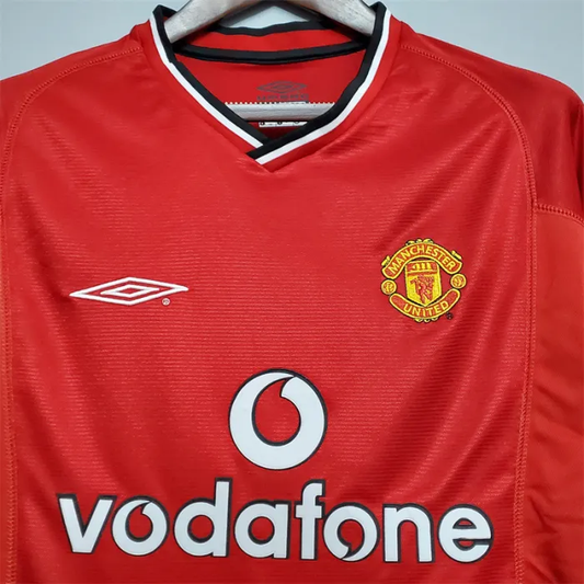 Manchester United Jersey Home Kit 2000/01 Retro Football Team Soccer Shirt