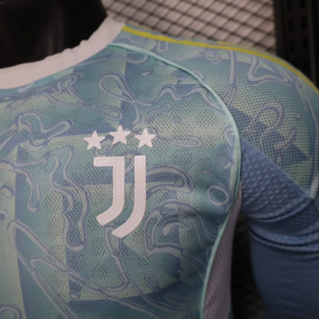 player version juventus jersey 25/26 away football kit long sleeves soccer jersey
