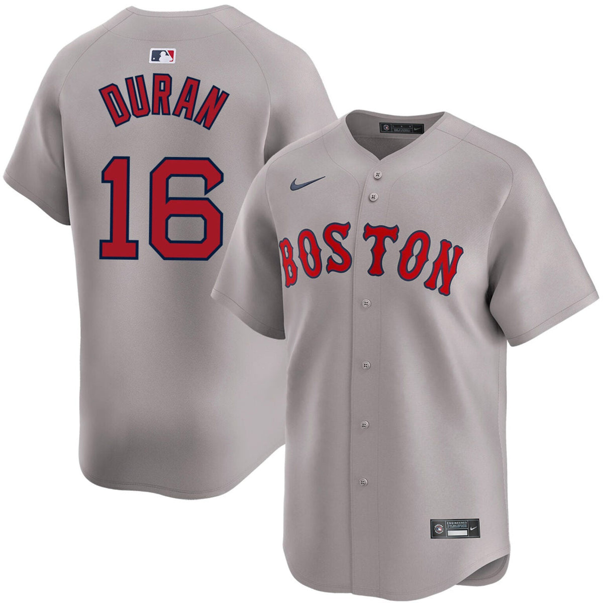 Jarren Duran Boston Red Sox Road Limited Jersey – Gray