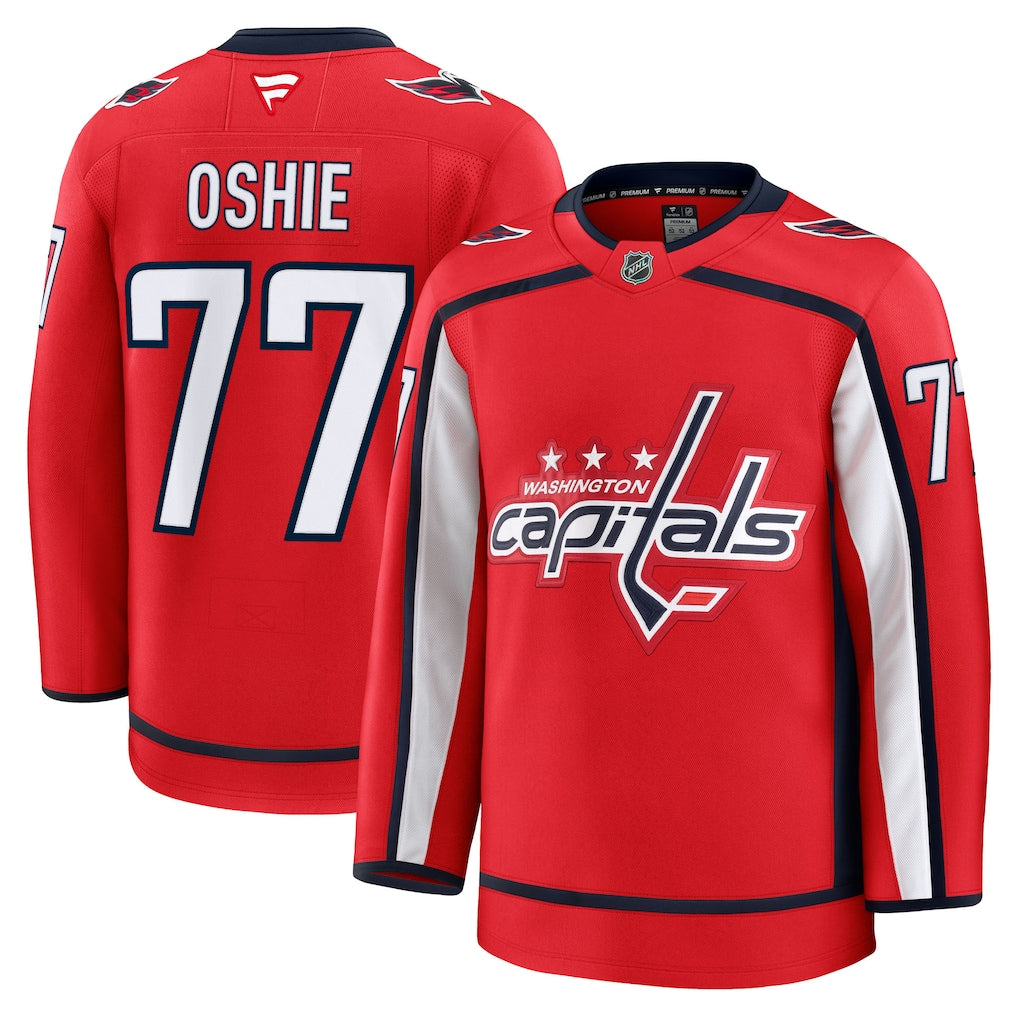 TJ Oshie Washington Capitals Home Premium Jersey - Red