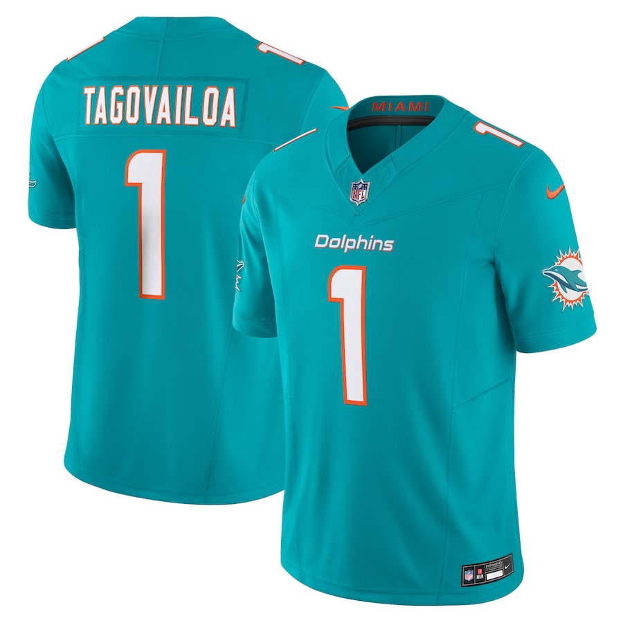 Tua Tagovailoa Miami Dolphins Jersey - Aqua
