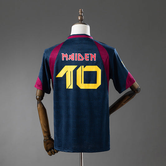 Iron Maiden x West Ham United Home Jersey 2010 Retro Football Kit Soccer Shirt