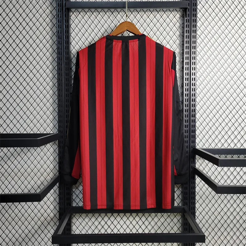 AC Milan Jersey Home Kit 2013 2014 Retro Long Sleeves