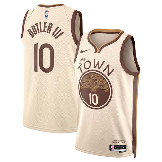 Jimmy Butler III Golden State Warriors Unisex 2025/26 Swingman Jersey - Tan - City Edition