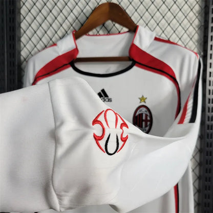 AC Milan Jersey Away Kit 2006 2007 Retro Long Sleeves