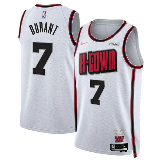 Kevin Durant Houston Rockets Unisex - H-Town Edition - Swingman Jersey - White