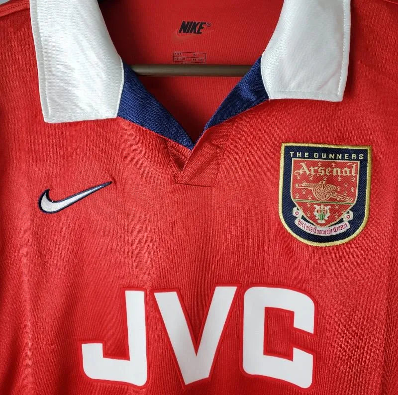Arsenal Retro Jersey 1998 Home Football Jersey Soccer Shirt