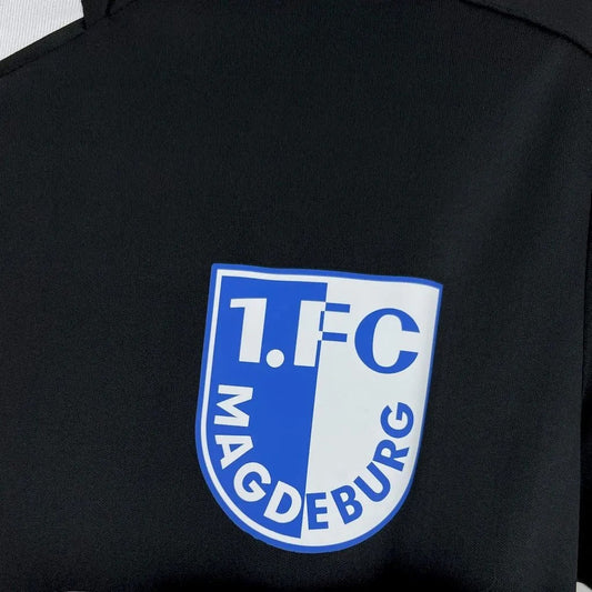 1. FC Magdeburg Jersey 25/26 Black Commemorative Football Kit Soccer Jersey