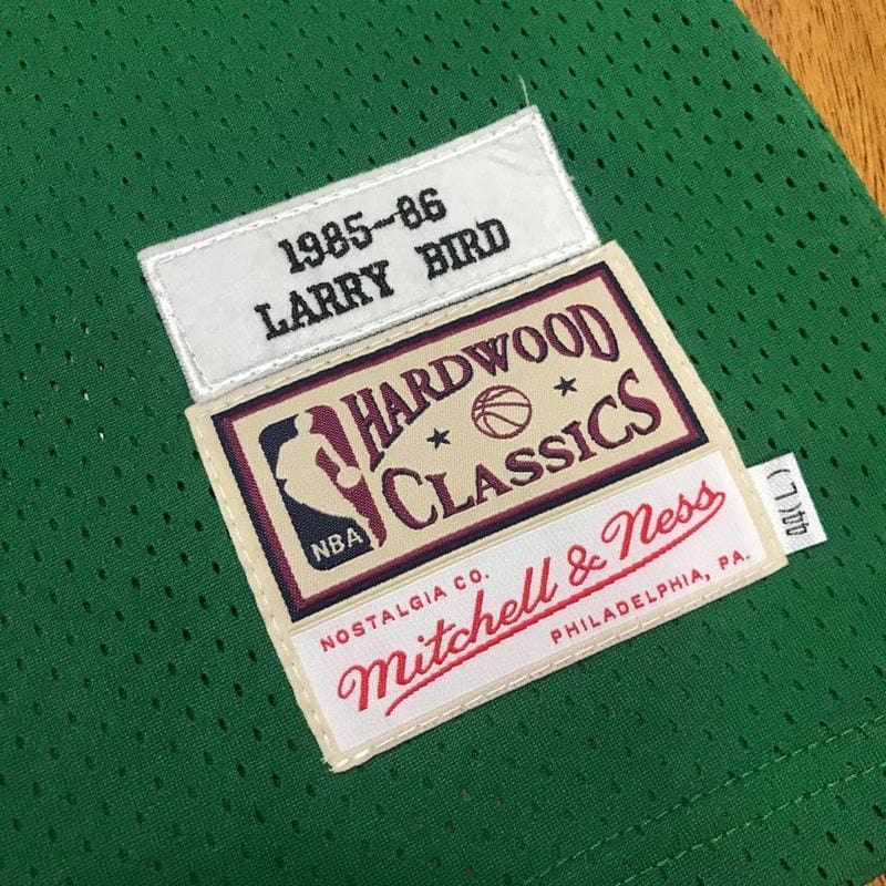 Larry Bird Boston Celtics Unisex Hardwood Classic 1985/86 - Throwback Jersey - Kelly Green