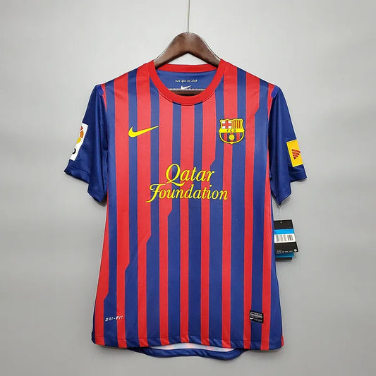 Barcelona Retro Jersey 2011/12 Home Football Jersey Soccer Shirt