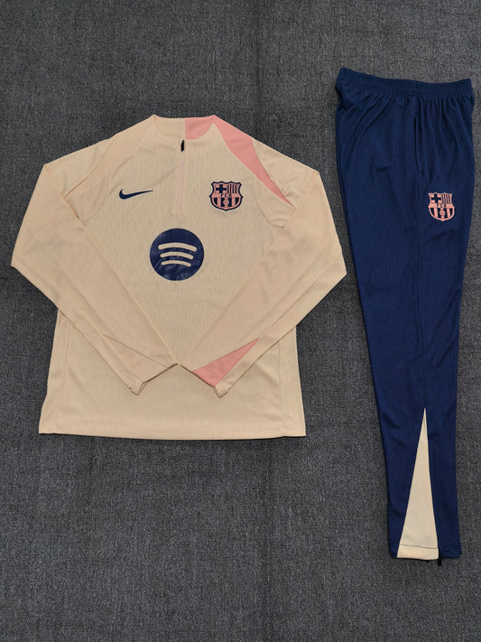 Kids Barcelona Training Tracksuits 25/26 Football Kit Soccer Jersey
