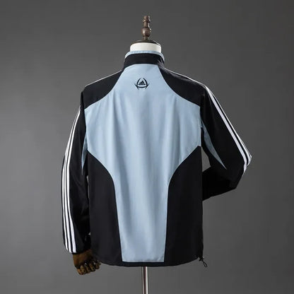 Real Madrid Windbreaker 2004-05 Football Jacket Black Grey