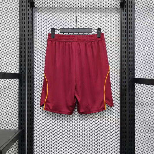 Player Version AS Roma Shorts 25/26 Home Football Kit Soccer Shorts