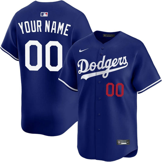 Custom Los Angeles Dodgers Jersey - Royal Blue