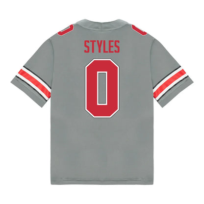 Sonny Styles Ohio State Buckeyes Jersey – Grey