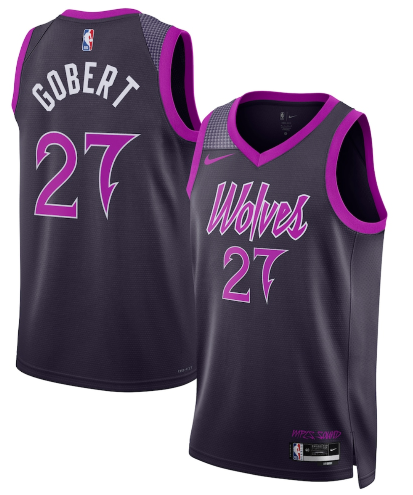 Rudy Gobert Minnesota Timberwolves Unisex 2025/26 Swingman Jersey - Purple - City Edition