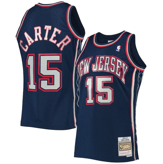 Vince Carter New Jersey Brooklyn Nets 2006/07 Hardwood Classics Jersey - Navy