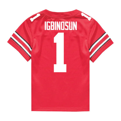 Davison Igbinosun Ohio State Buckeyes Jersey – Red