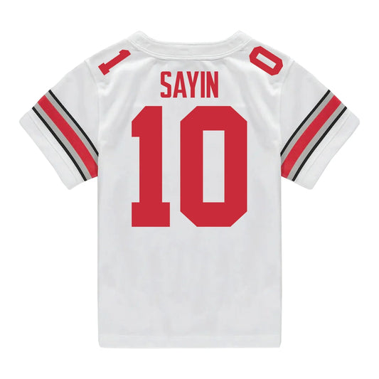 Julian Sayin Ohio State Buckeyes Jersey – White