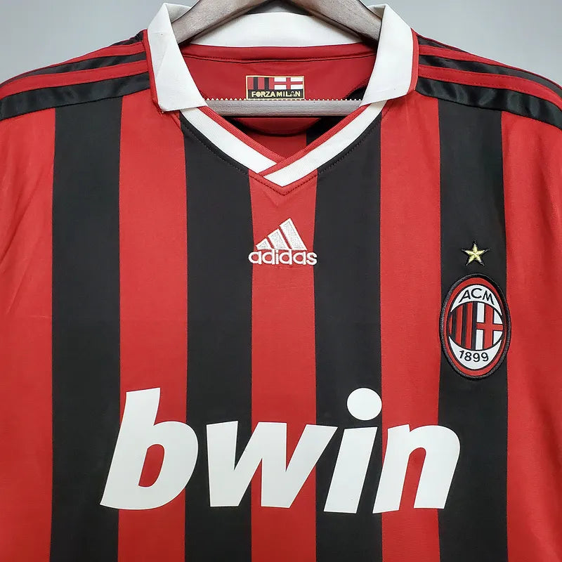 AC Milan Retro Jersey 2009/10 Home Football Jersey Soccer Shirt
