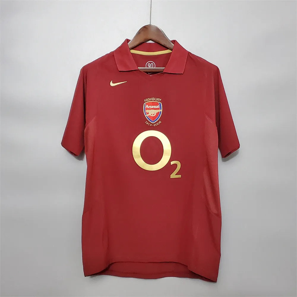 Arsenal Retro Jersey 2005 2006 Home Football Jersey Soccer Shirt