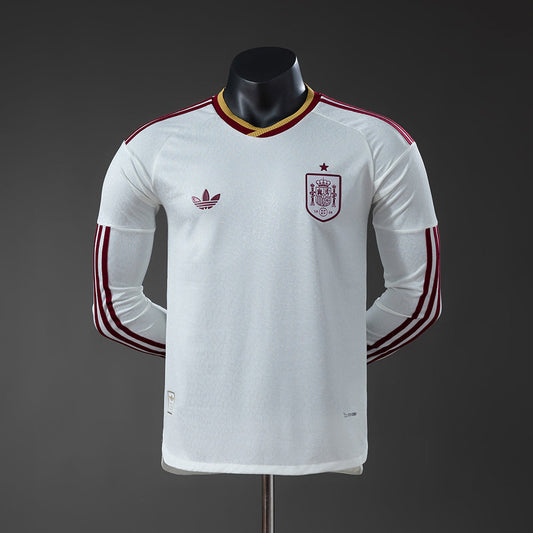 Player Version Spain Away Jersey 2026 World Cup Long Sleeves Football Kit Soccer Shirt