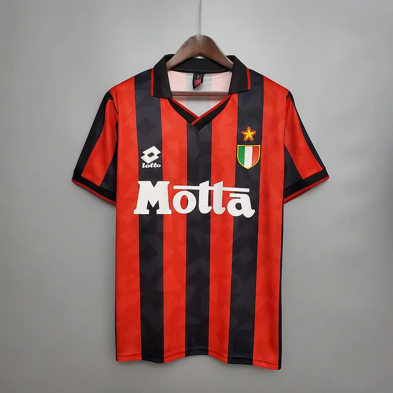AC Milan Retro Jersey 1993/94 Home Football Jersey Soccer Shirt