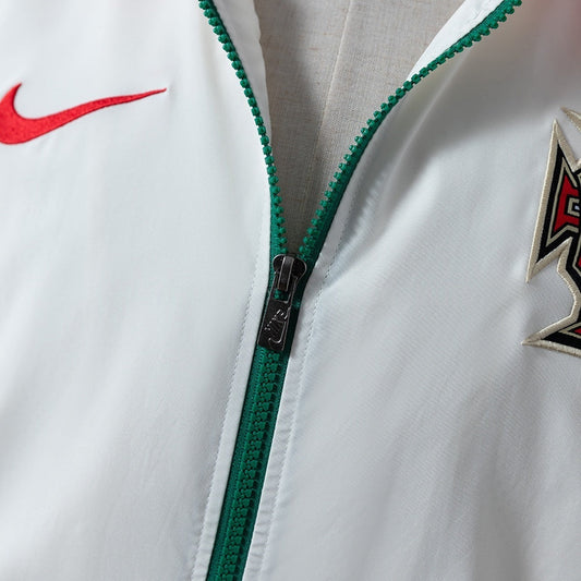Portugal Windbreaker 2010 White Football Soccer Jacket