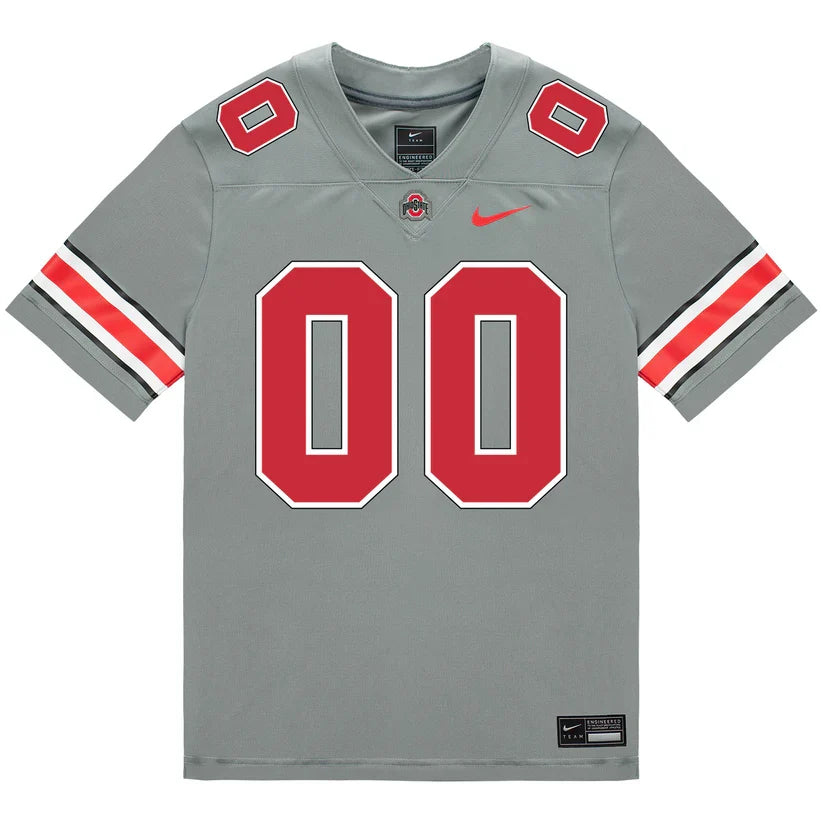 Custom Ohio States Buckeyes Jersey - Grey