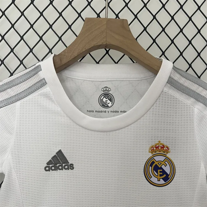 Retro Kids Real Madrid Home Jersey 15/16