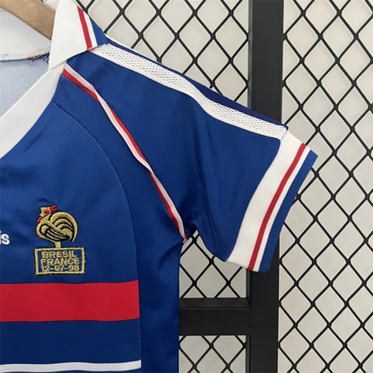 Retro Kids France Home Jersey 1998