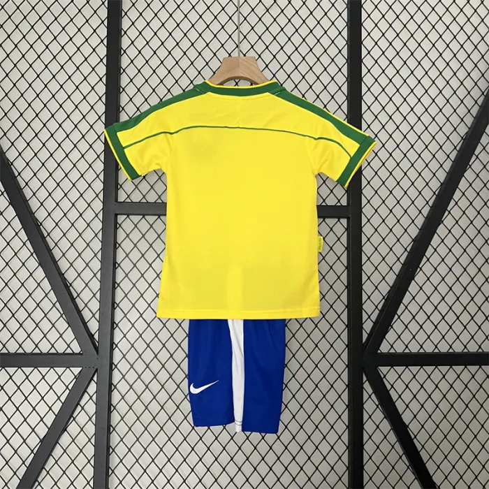 Retro Kids Brazil Home Jersey 1998
