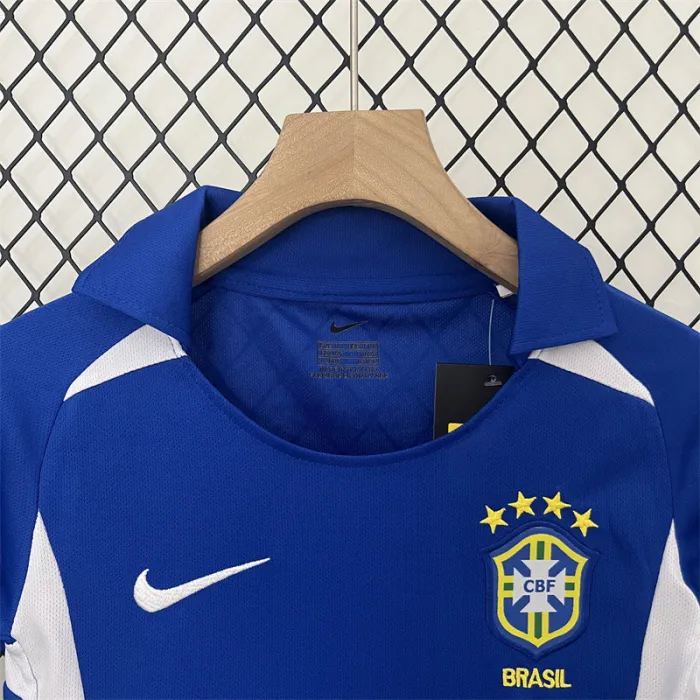 Retro Kids Brazil Away Jersey 2002