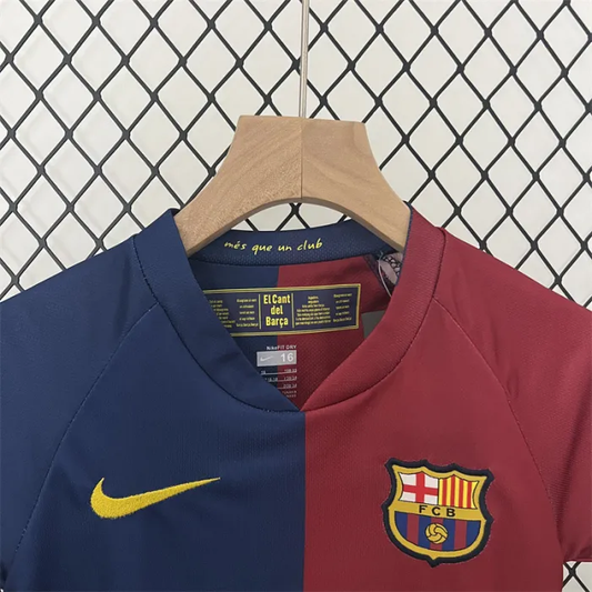Retro Kids Barcelona Home Jersey 08/09