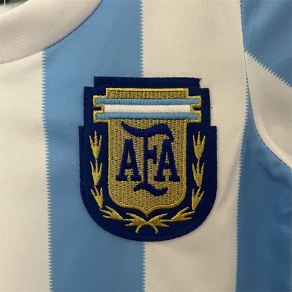 Retro Kids Argentina Home Jersey 1986