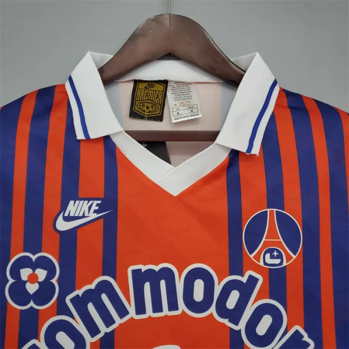 Paris PSG Jersey Home kit 1992/93 Retro Football Team Soccer Shirt