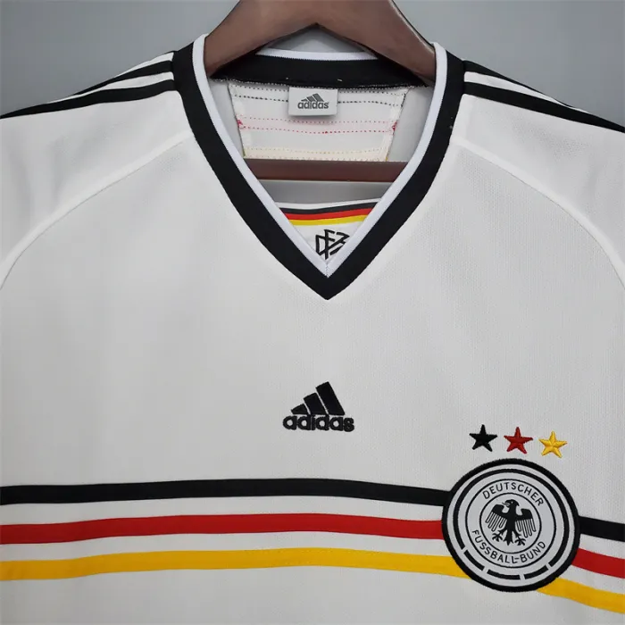 Germany Jersey Home Kit 1998 Retro Football Team Soccer Shirt