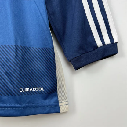 Argentina Jersey Away Kit 2014 Retro Long Sleeves Football Team Soccer Shirt