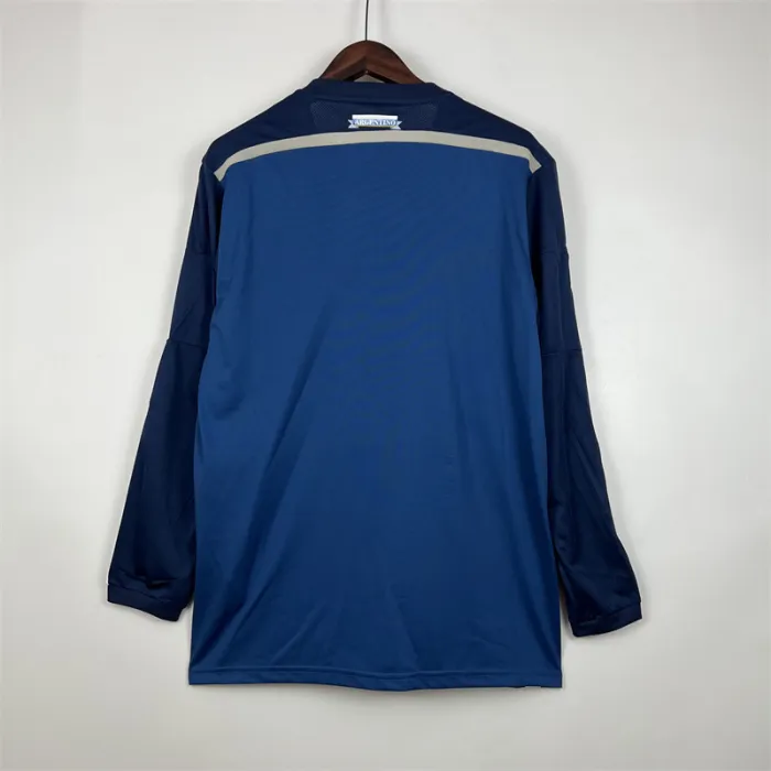 Argentina Jersey Away Kit 2014 Retro Long Sleeves Football Team Soccer Shirt